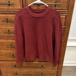 Abercrombie & Fitch Burgundy Knit Sweater
